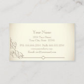 ヴィンテージアールデコ蔵書票名刺 名刺 (裏面)