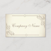 ヴィンテージアールデコ蔵書票名刺 名刺 (正面)