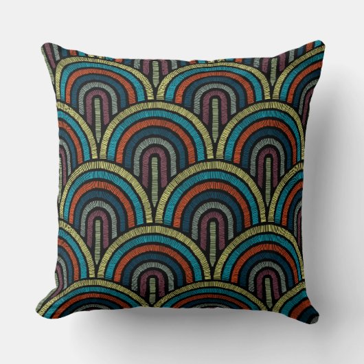 ヴィンテージアールデコ装飾用クッション クッション (正面)