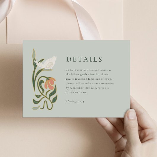 ヴィンテージアールデコ詳細エンクロージャカード エンクロージャーカード