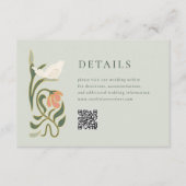 ヴィンテージアールデコ詳細エンクロージャカード(QR付き) エンクロージャーカード (正面)