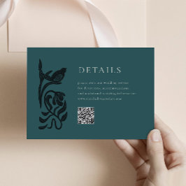 ヴィンテージアールデコ詳細エンクロージャカード（QR付き） エンクロージャーカード