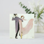 ヴィンテージアールデコ踊りカップルbyレオラース カード (スタンド正面)