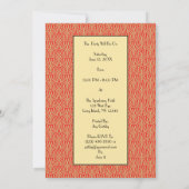 ヴィンテージアールデコ轟音20分招待状 招待状 (裏面)