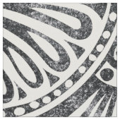 ヴィンテージアールデコ退色リーフ模様織物 ファブリック (クローズアップ)