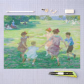 ヴィンテージアールデコ遊子の分離 薄葉紙 (クラフト)