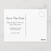 ヴィンテージアールデコ金ゴールドとBrown日付の保存 ポストカード (裏面)