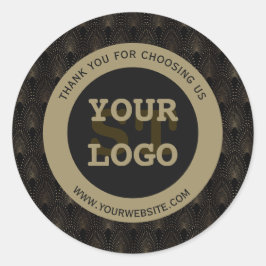 ヴィンテージアールデコ金ゴールドメイクアップアーティスト ラウンドシール