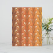 ヴィンテージアールデコ金ゴールド孔雀の羽模様 (スタンド正面)