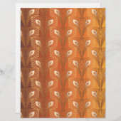 ヴィンテージアールデコ金ゴールド孔雀の羽模様 (正面/裏面)