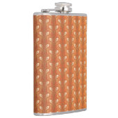 ヴィンテージアールデコ金ゴールド孔雀の羽模様 フラスク (右)