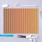 ヴィンテージアールデコ金ゴールド孔雀の羽模様 薄葉紙 (クラフト)