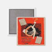 ヴィンテージアールデコ静かフィルム広告冷蔵庫用マグネット マグネット (正面/裏面)