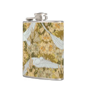 ヴィンテージアールデコ鳩と花 フラスク (左)