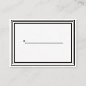 ヴィンテージアールデコ黒Whtフレーム#1座席表#2 プレイスカード (裏面)