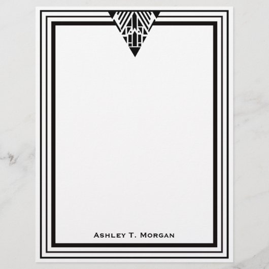 ヴィンテージアールデコ黒Whtフレーム#1 (正面)