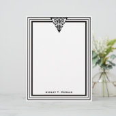 ヴィンテージアールデコ黒Whtフレーム#1 (スタンド正面)
