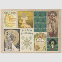 ヴィンテージアールデコ11デコページティッシュペーパー