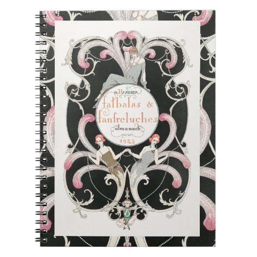 ヴィンテージアールデコ1920sジョージバービアイラストレーション ノートブック (正面)