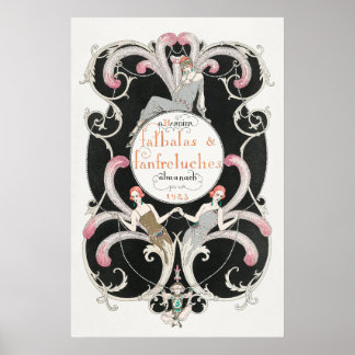 ヴィンテージアールデコ1920sジョージバービアイラストレーション ポスター