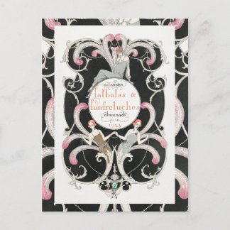 ヴィンテージアールデコ1920sジョージバービアイラストレーション ポストカード