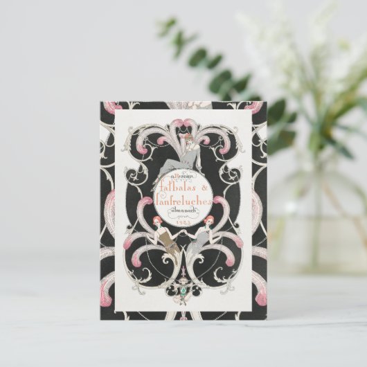 ヴィンテージアールデコ1920sジョージバービアイラストレーション ポストカード (スタンド正面)