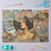 ヴィンテージアールデコ1920sデコページ 薄葉紙 (クラフト)