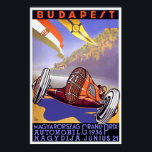 ヴィンテージアールデコ1936ハンガリーグランプリ ポスター<br><div class="desc">1936年のブダペストでのハンガリーグランプリを促進するヴィンテージアールデコポスターの複製プリント。このアートデコプリントは、オリジナルの色を引き出すために、より良く、可能な限り多くの欠陥を修正するためにデジタルで改装されている。</div>