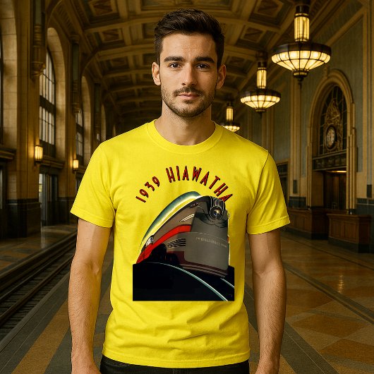 ヴィンテージアールデコ1939機関車列車Ad Tシャツ