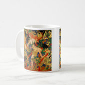 ヴィンテージアールデコ、ダイアナ及びそのニンフ又は狩り コーヒーマグカップ (正面左)