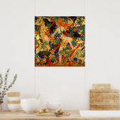 ヴィンテージアールデコ、ダイアナ及びそのニンフ又は狩り ポスター (キッチン)