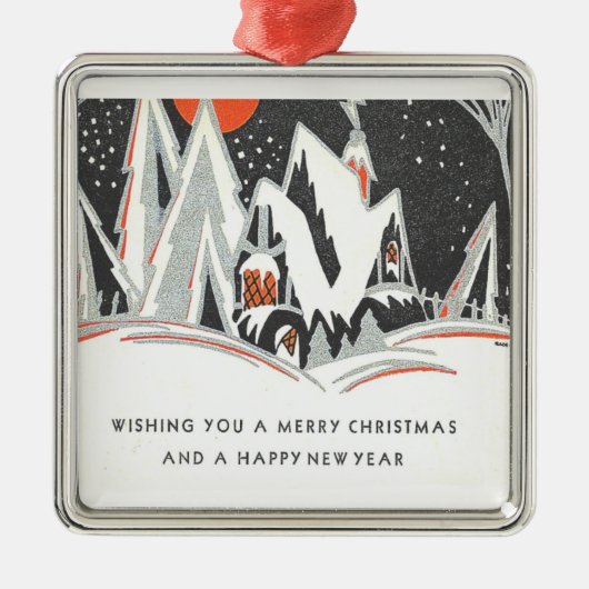 ヴィンテージアールデコ メタルオーナメント (正面)