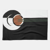 ヴィンテージアールデコ、水蒸気入りコーヒーカップ キッチンタオル (横)