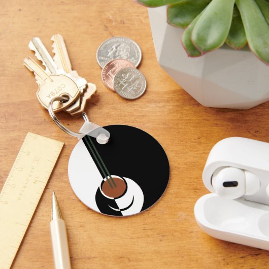 ヴィンテージアールデコ、水蒸気入りコーヒーカップ キーホルダー (デスク)