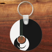 ヴィンテージアールデコ、水蒸気入りコーヒーカップ キーホルダー (正面)