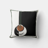 ヴィンテージアールデコ、水蒸気入りコーヒーカップ クッション (正面)