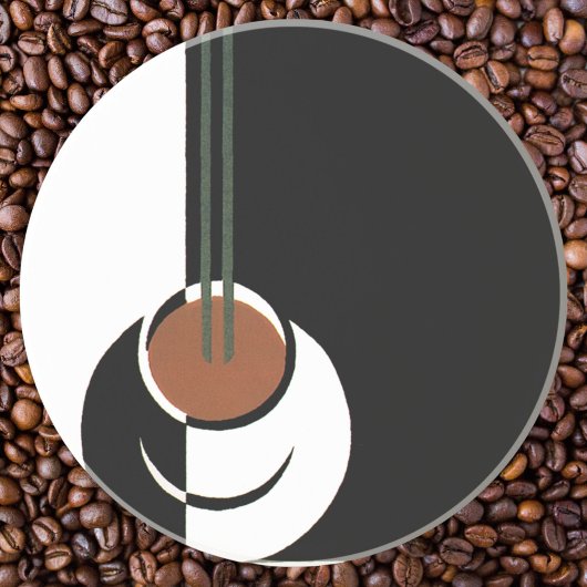 ヴィンテージアールデコ、水蒸気入りコーヒーカップ コースター