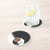 ヴィンテージアールデコ、水蒸気入りコーヒーカップ コースター (側面)