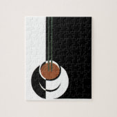 ヴィンテージアールデコ、水蒸気入りコーヒーカップ ジグソーパズル (縦)