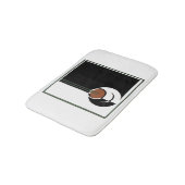 ヴィンテージアールデコ、水蒸気入りコーヒーカップ バスマット (アングル)