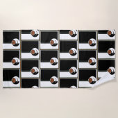 ヴィンテージアールデコ、水蒸気入りコーヒーカップ ビーチタオル (正面)