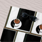 ヴィンテージアールデコ、水蒸気入りコーヒーカップ ビーチタオル