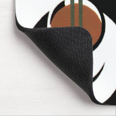 ヴィンテージアールデコ、水蒸気入りコーヒーカップ マウスパッド (コーナー)