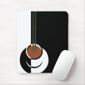 ヴィンテージアールデコ、水蒸気入りコーヒーカップ マウスパッド (マウス)