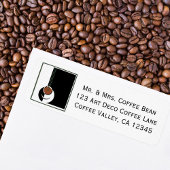 ヴィンテージアールデコ、水蒸気入りコーヒーカップ ラベル