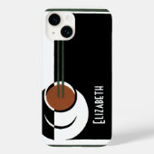 ヴィンテージアールデコ、水蒸気入りコーヒーカップ Case-Mate iPhoneケース (裏面)