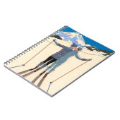 ヴィンテージアールデコ、雪の恋人by George Barbier ノートブック (左側)