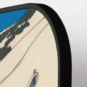 ヴィンテージアールデコ、雪の恋人by George Barbier ピックルボールラケット (左詳細)