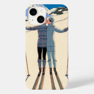 ヴィンテージアールデコ、雪の恋人by George Barbier Case-Mate iPhone 14ケース
