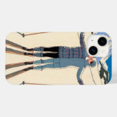 ヴィンテージアールデコ、雪の恋人by George Barbier Case-Mate iPhoneケース (裏面 (横))